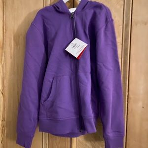 Purple zip up hoodie